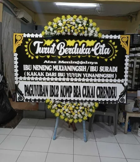Papan Bunga Duka Cikampek