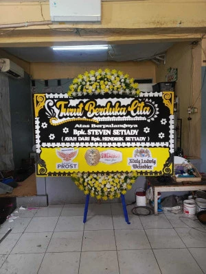 Papan Bunga di Cikampek