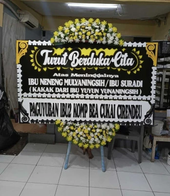 Papan Bunga di Cikampek
